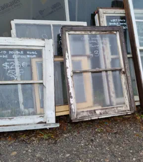 Recycled timber doors and windows at Moss Vale Recycled Timber