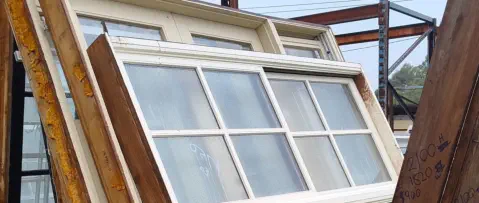 Recycled timber windows at Moss Vale Recycled Timber